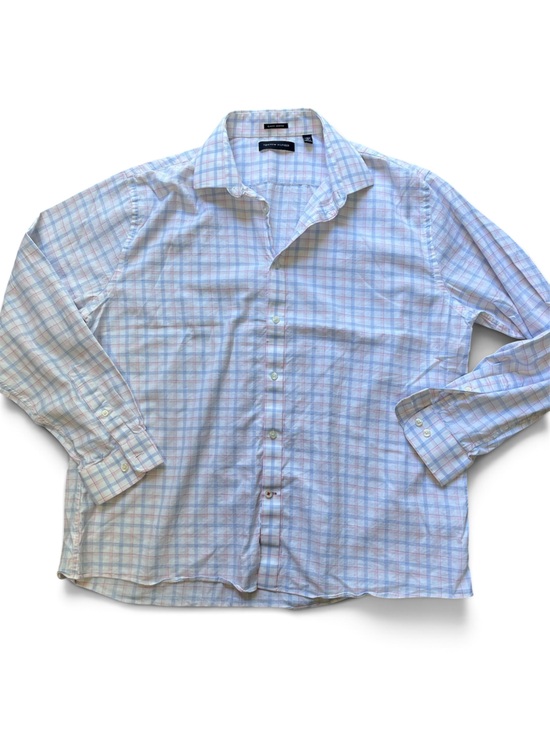 Tommy Hilfiger Other - Tommy Hilfiger Pastel Blue and Pink Plaid Dress Shirt